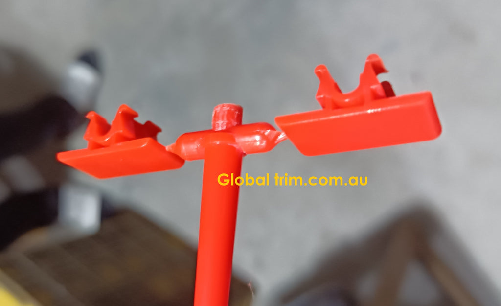 Holden Commodore Door Lock Knob Retainer Clips – Red, X2, Plastic, VN VP VG VQ VR VS