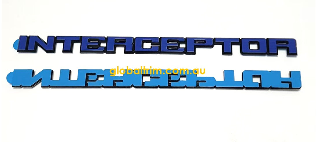 INTERCEPTOR DECAL BADGE STICKER - SUIT FORD FALCON CORTINA – GlobalTrim