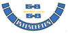 INTERCEPTOR DECAL BADGE STICKER - SUIT FORD FALCON CORTINA