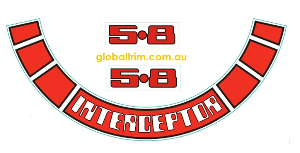 INTERCEPTOR DECAL BADGE STICKER - SUIT FORD FALCON CORTINA – GlobalTrim