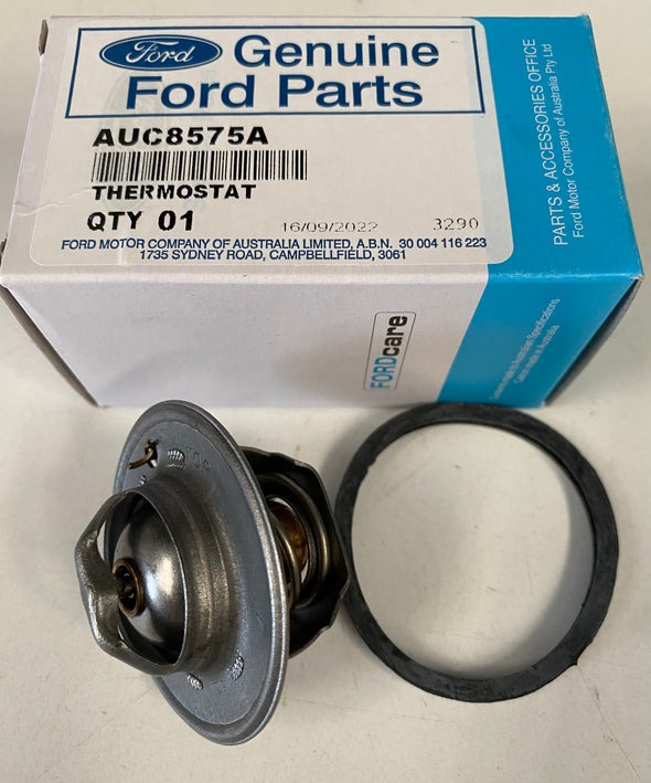 FORD THERMOSTAT & GASKET SEAL AU BA BF FG SX SY SZ GENUINE AUC8575A EA8A571A BARRA 4.0 NOS