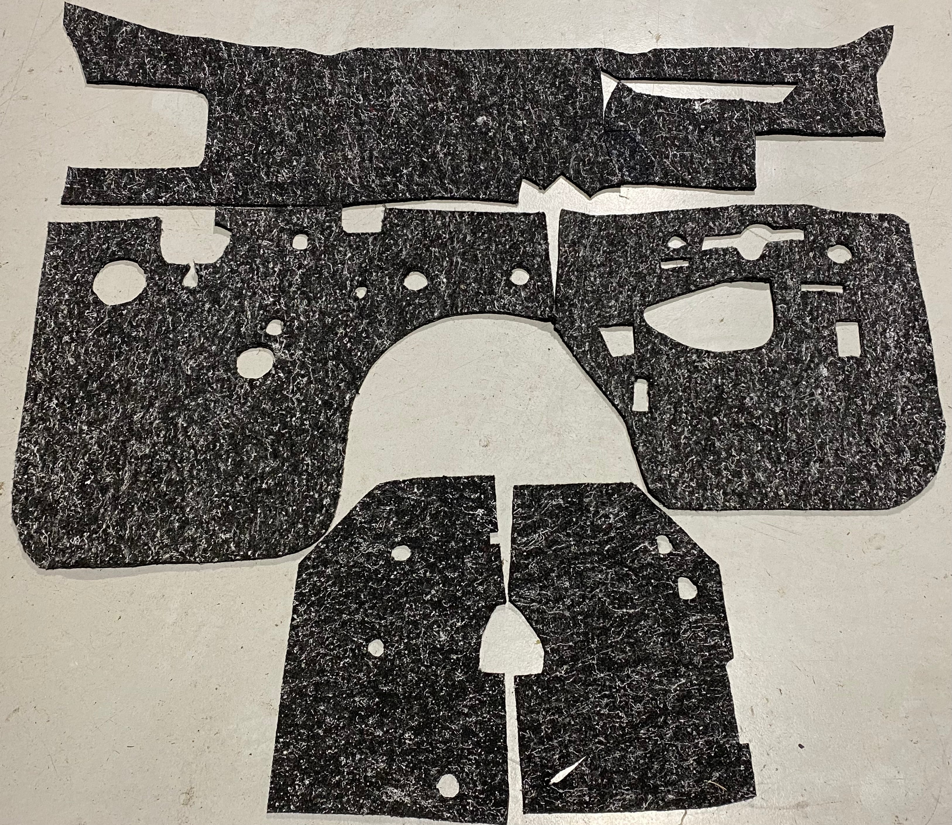 FORD FIREWALL INSULATION KIT XD XE XF ALL 5 PIECE FALCON GL S