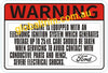 FORD Factory Identification decals stickers labels XW XY XA XB XC XD XE XF ZC ZD ZF ZG ZH ZJ ZK ZL P5 P6 FC FD FE