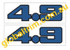 FORD XD XE XF ENGINE BAY STICKER KIT DECALS FALCON S FAIRMONT GHIA ESP V8 3.3 4.1 4.9 5.8 302 351