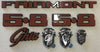 FORD XE BADGE KIT 9 PIECE with ovals - FAIRMONT GHIA 5.8